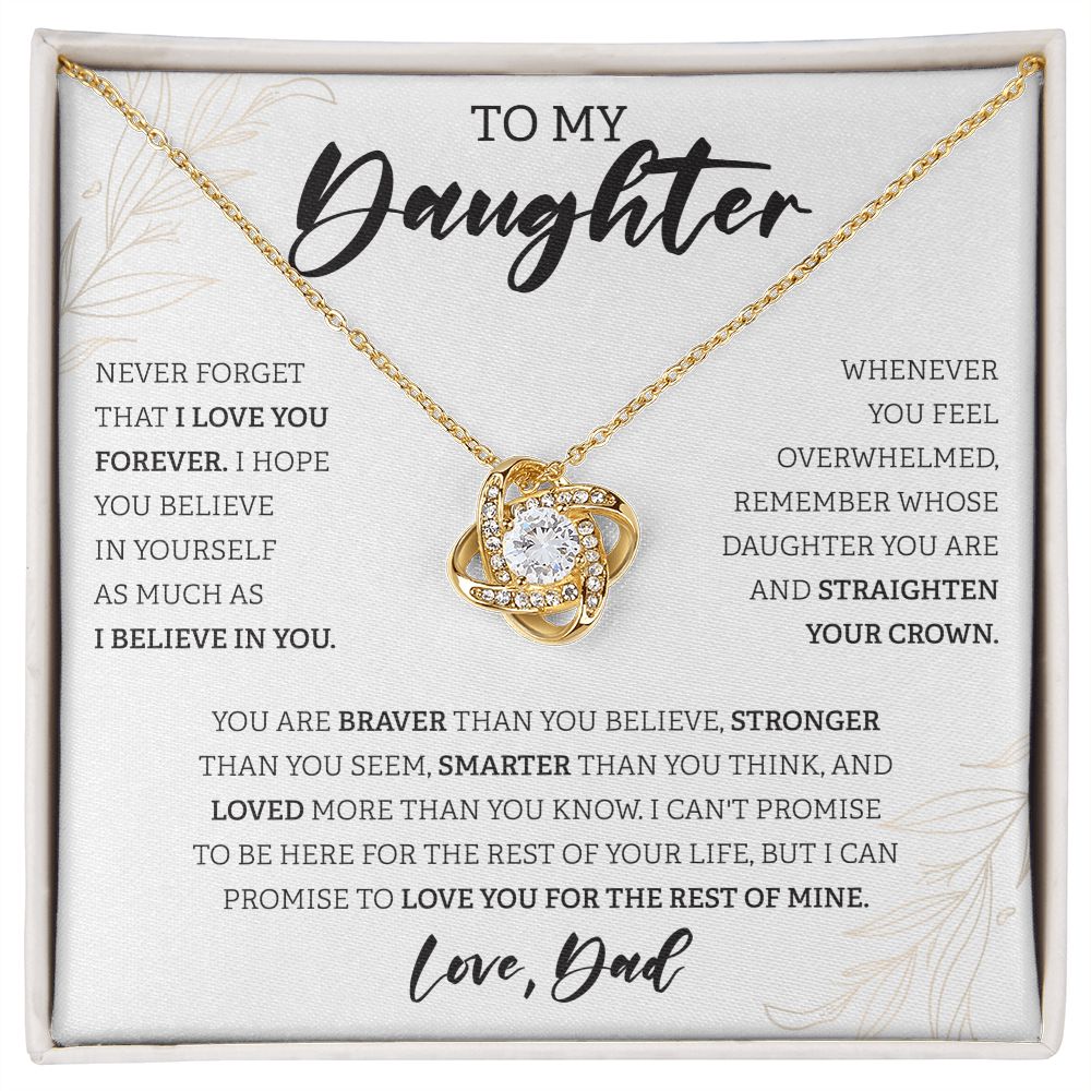 To My Daughter White BG