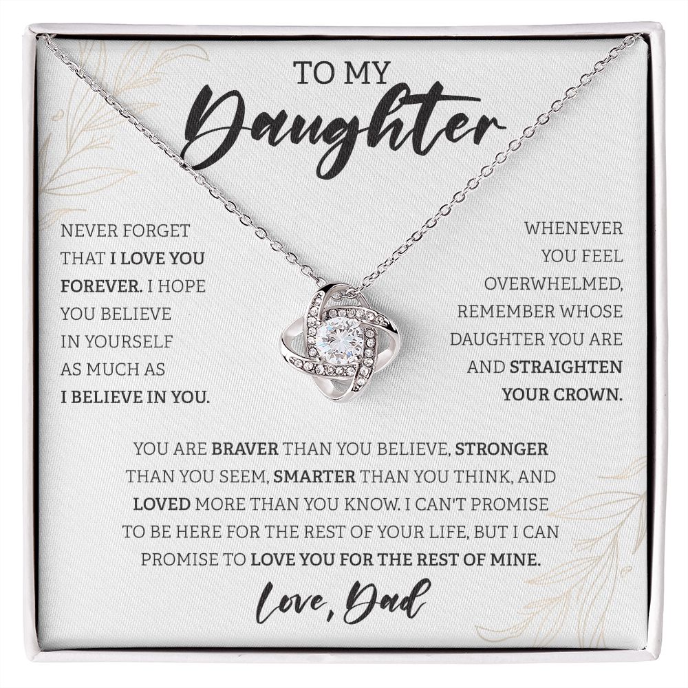 To My Daughter White BG