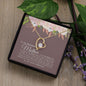 To My Beautiful Mom | Thank You - Forever Love Necklace