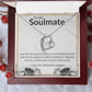 To My Soulmate Roses White BG