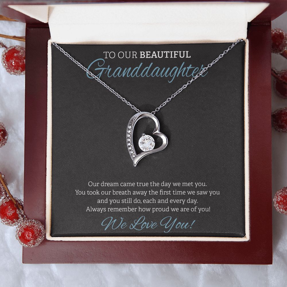 To Our Beautiful Granddaughter Black BG