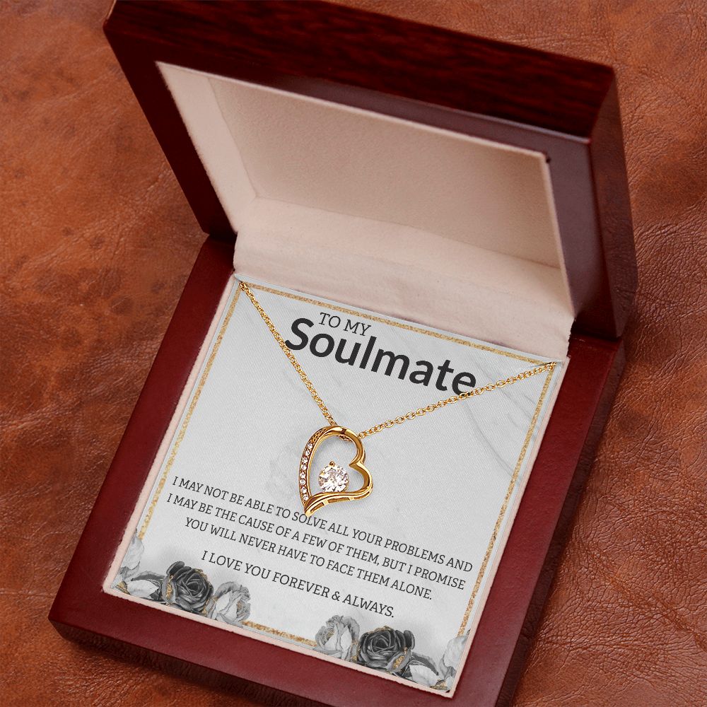 To My Soulmate Roses White BG