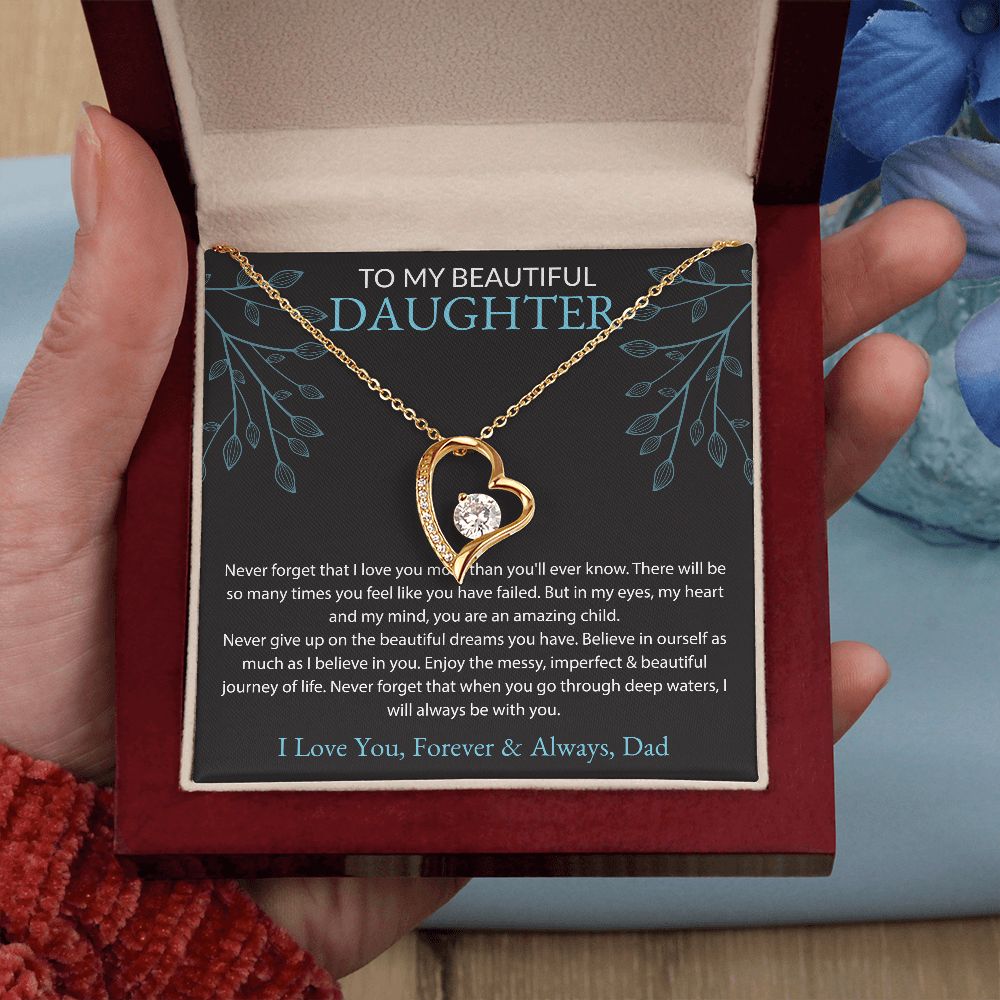 To My Beautiful Daughter, Dad Black BG
