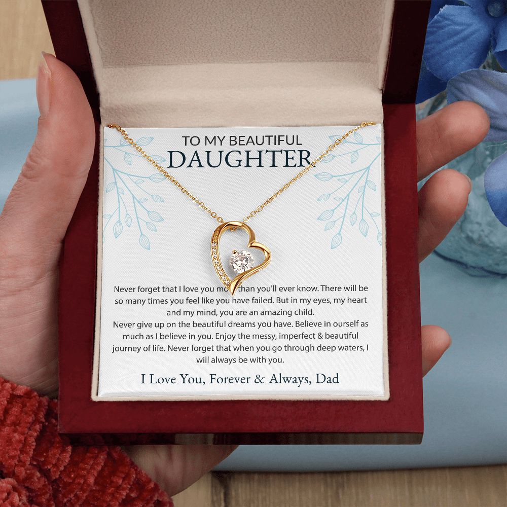 To My Beautiful Daughter, Dad White BG