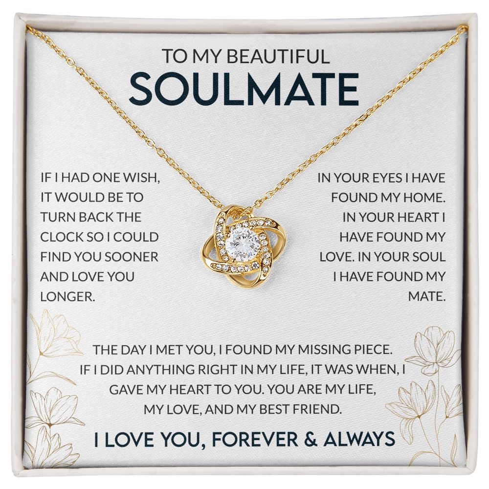 To My Beautiful Soulmate White BG