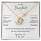 To My Daughter Butterfly White BG