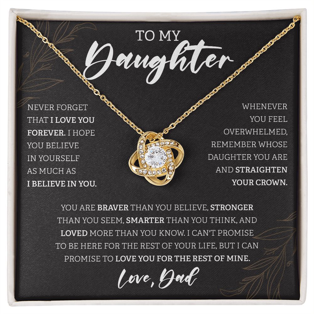 To My Daughter Black BG