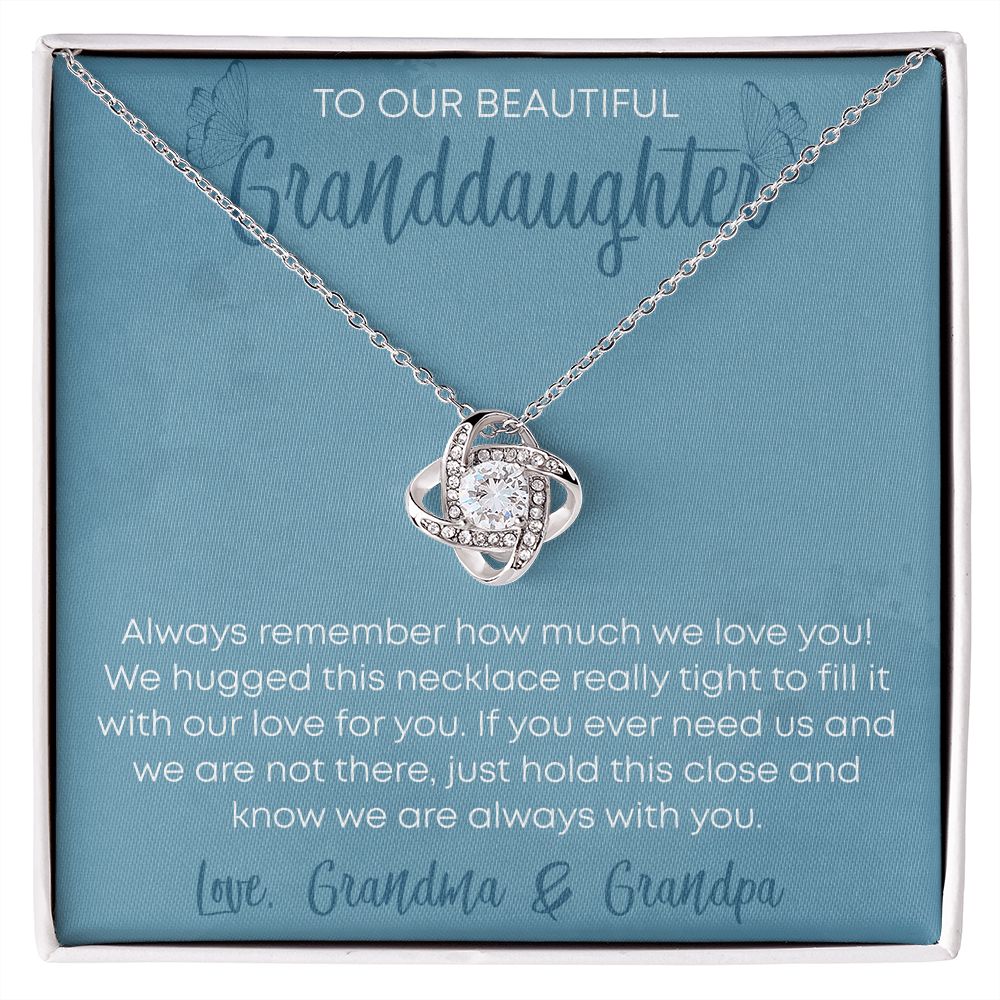To Our Beautiful Granddaughter Butterflies LightBlue BG