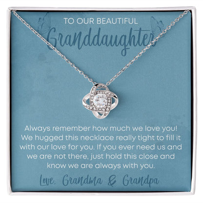 To Our Beautiful Granddaughter Butterflies LightBlue BG