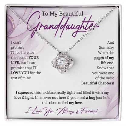 To My Beautiful Granddaughter Always & Forever White BG