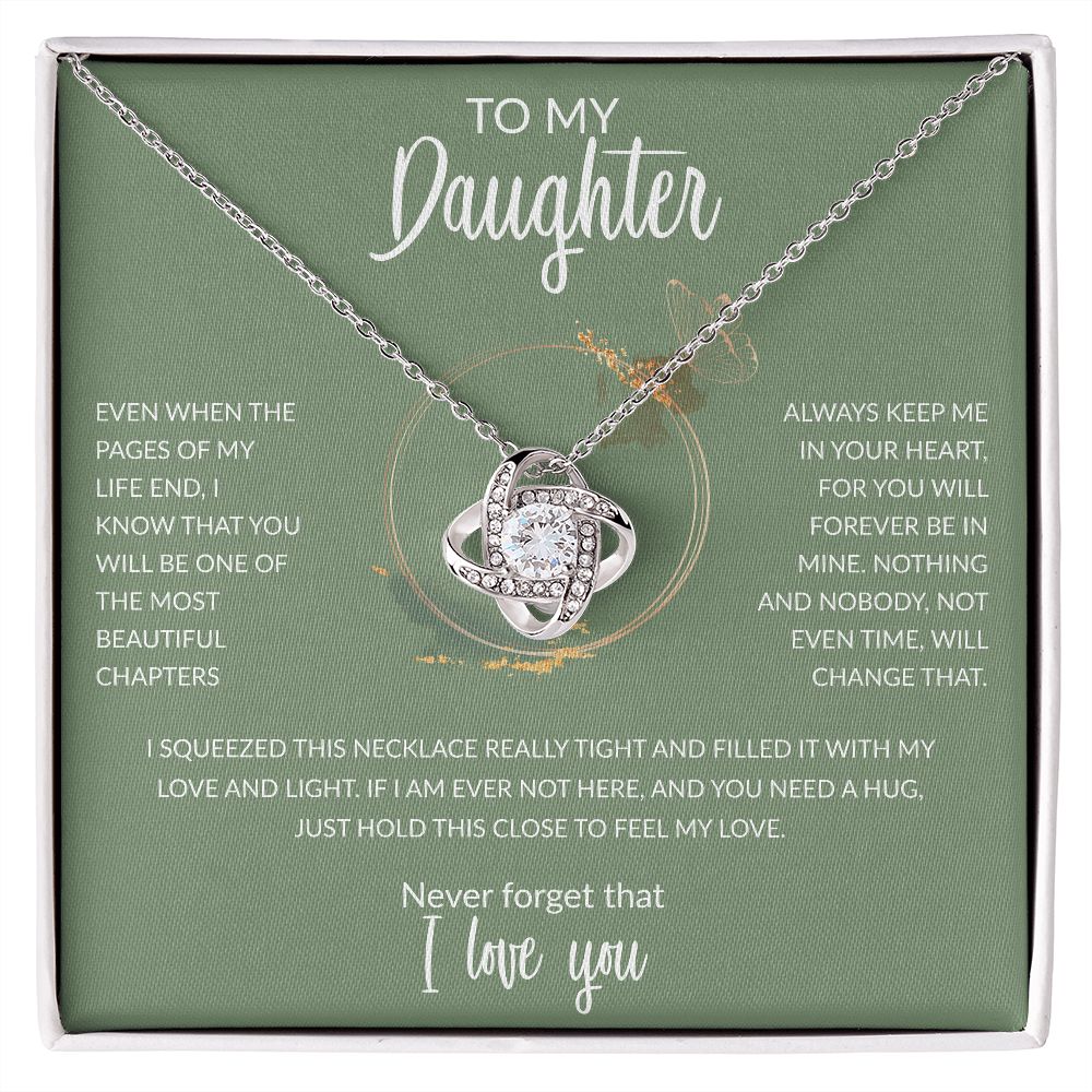 To My Daughter Butterfly Green BG