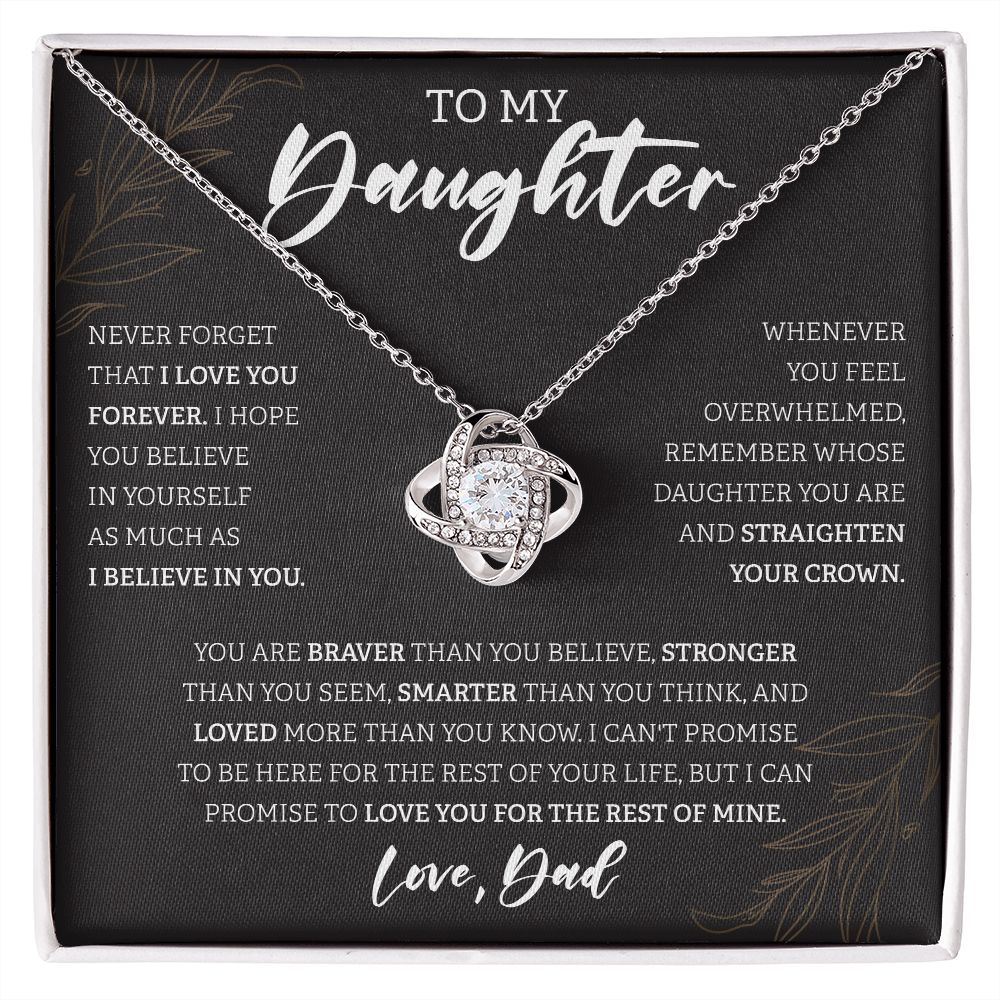 To My Daughter Black BG