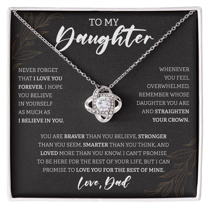 To My Daughter Black BG
