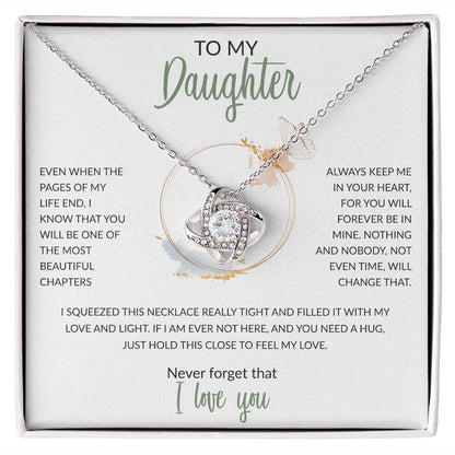 To My Daughter Butterfly White BG