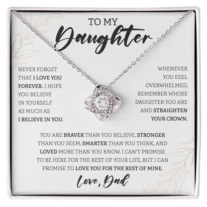 To My Daughter White BG
