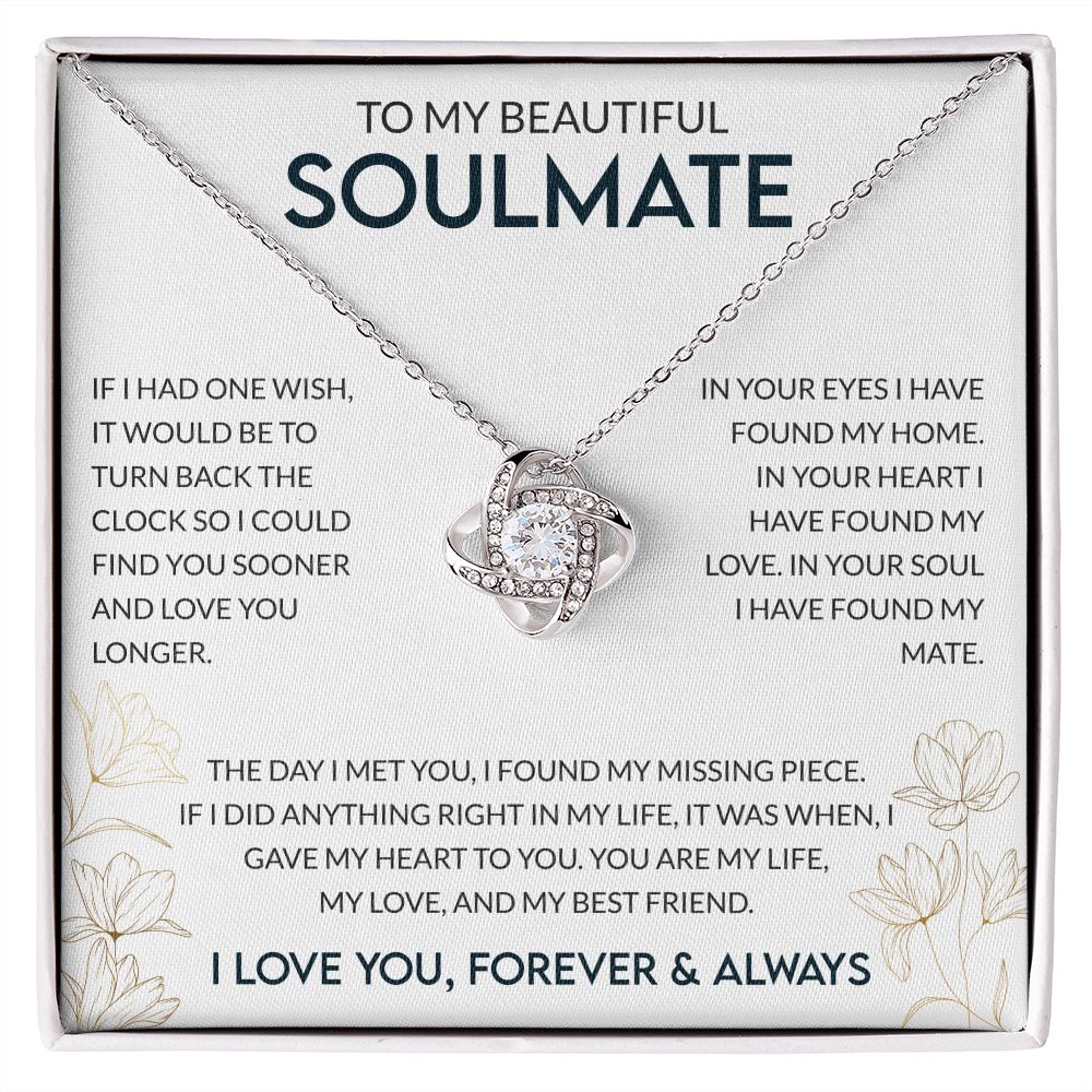 To My Beautiful Soulmate White BG