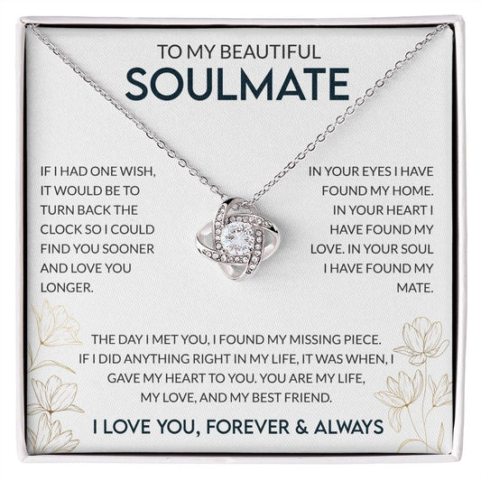 To My Beautiful Soulmate White BG