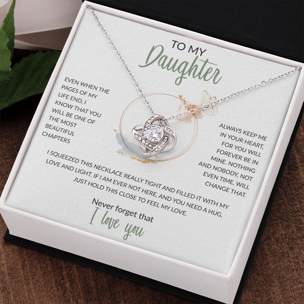 To My Daughter Butterfly White BG