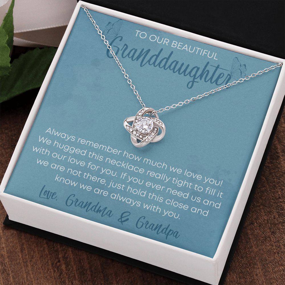 To Our Beautiful Granddaughter Butterflies LightBlue BG