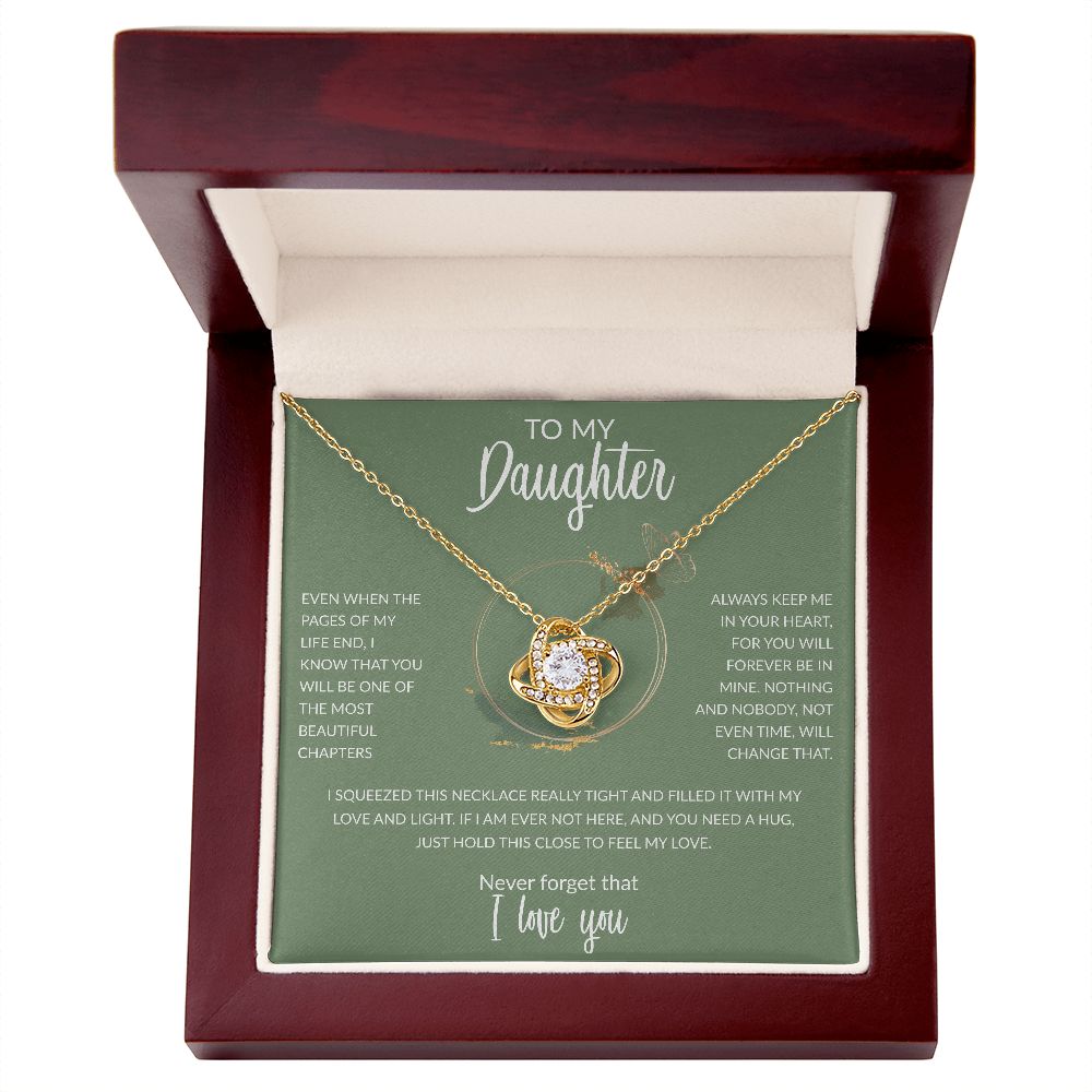 To My Daughter Butterfly Green BG