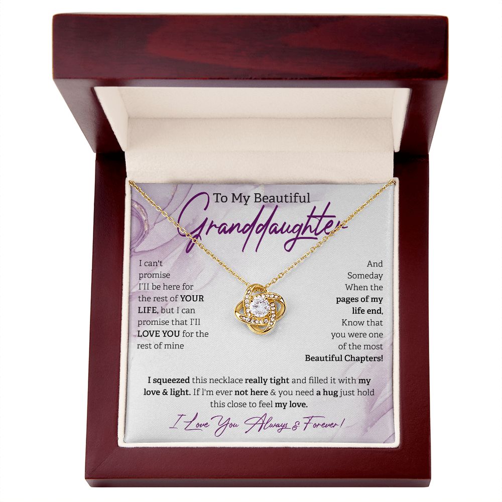 To My Beautiful Granddaughter Always & Forever White BG