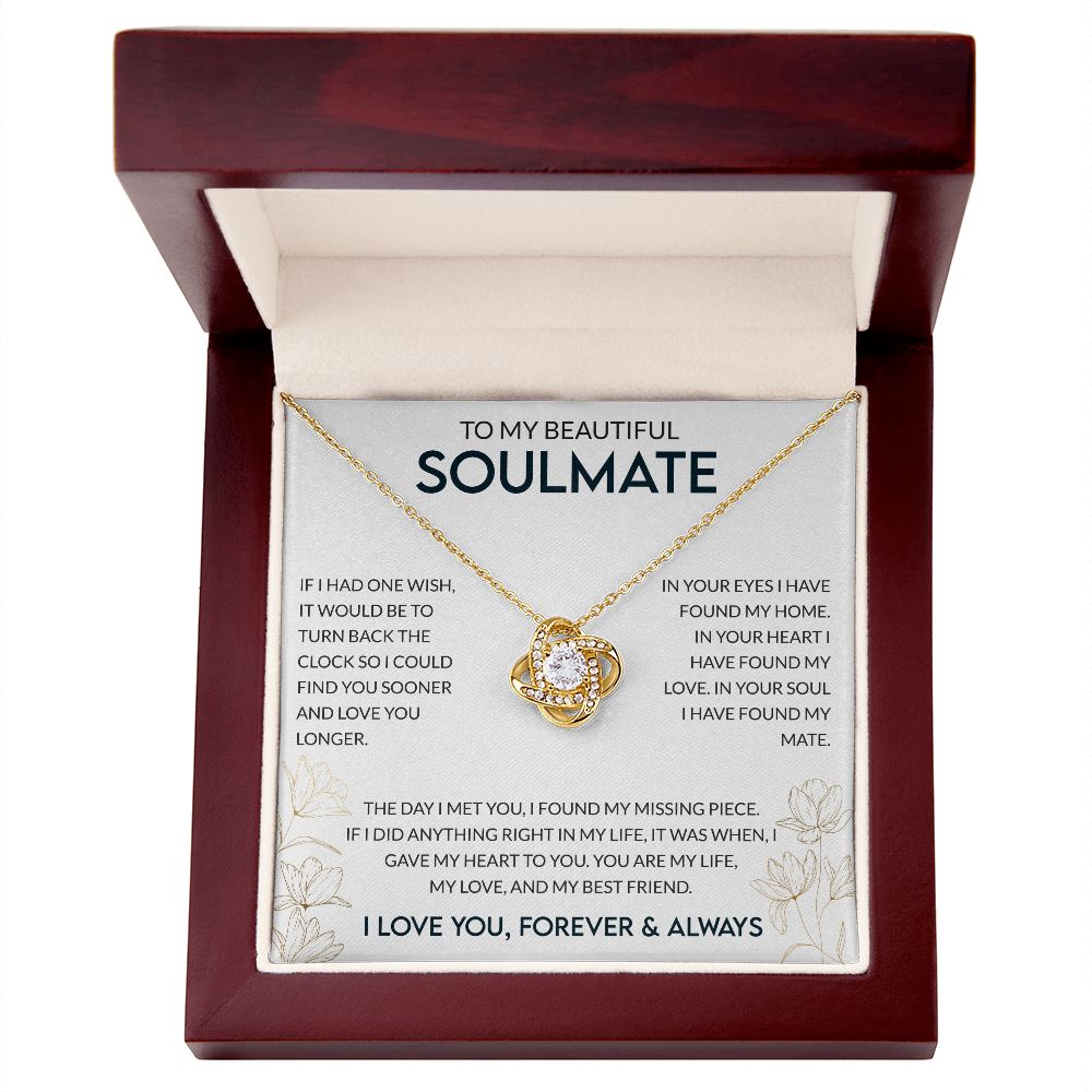 To My Beautiful Soulmate White BG