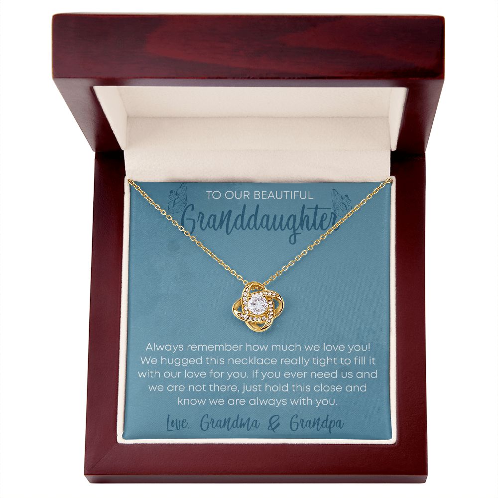 To Our Beautiful Granddaughter Butterflies LightBlue BG