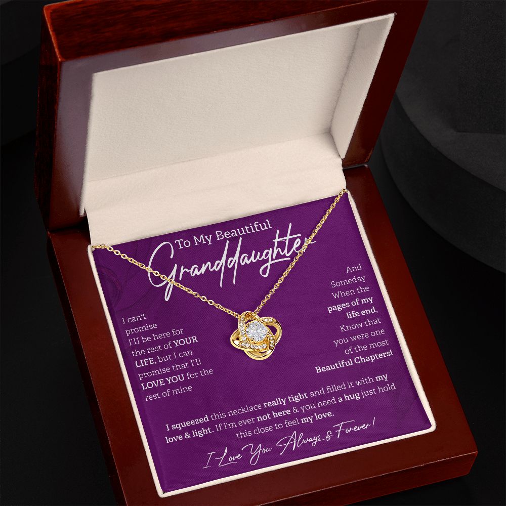 To My Beautiful Granddaughter Always & Forever Purple BG