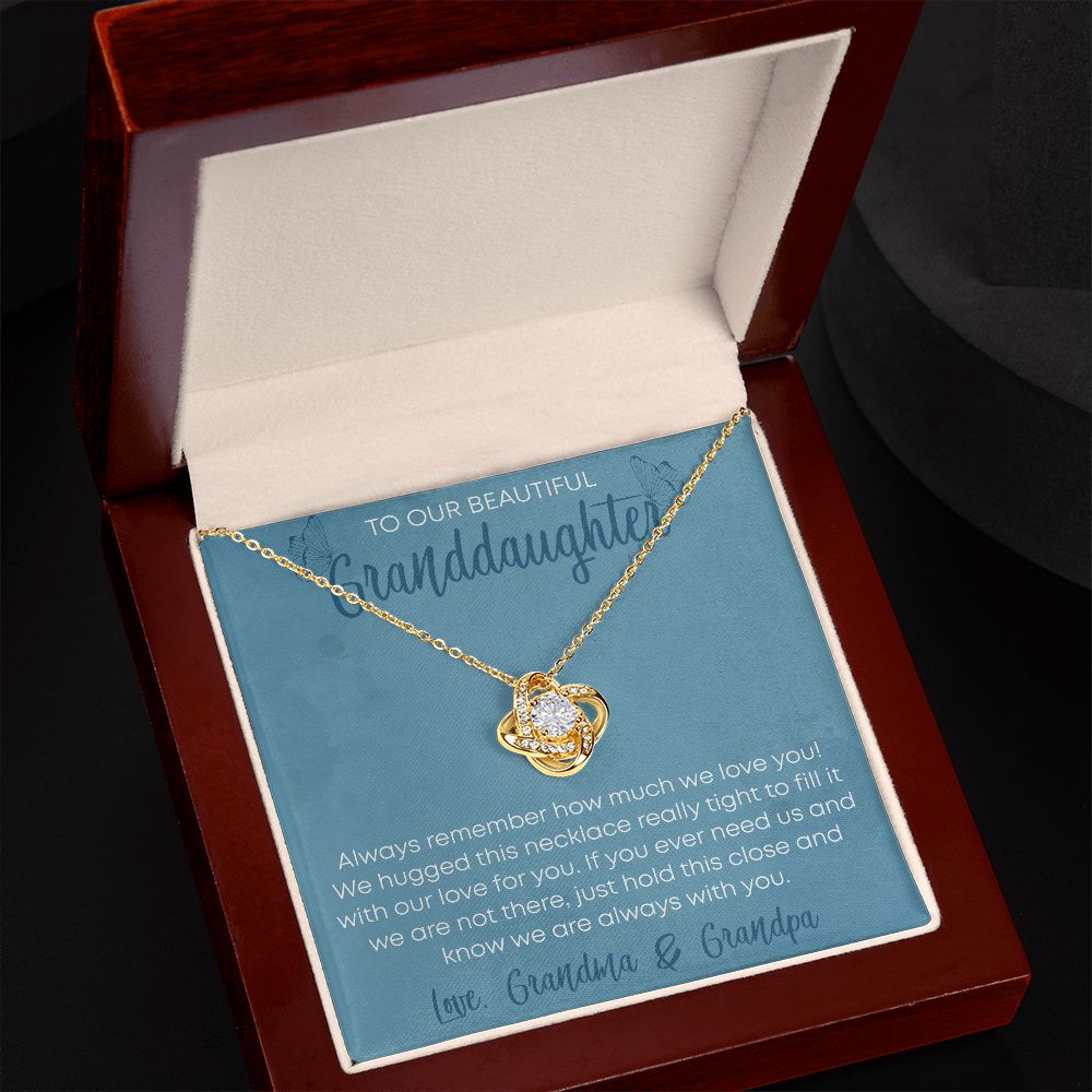 To Our Beautiful Granddaughter Butterflies LightBlue BG