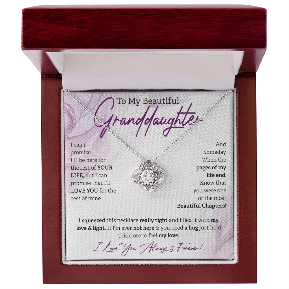 To My Beautiful Granddaughter Always & Forever White BG
