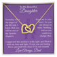 To My Beautiful Daughter Ring Drawing Purple BG