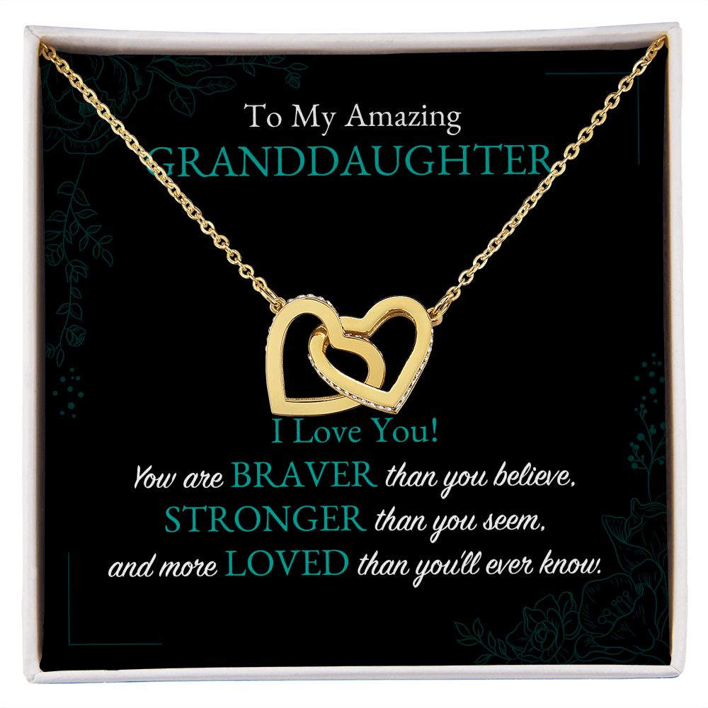 To My Amazing Granddaughter Black BG