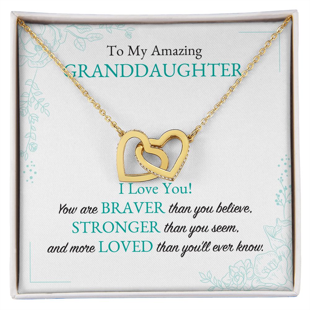 To My Amazing Granddaughter White BG