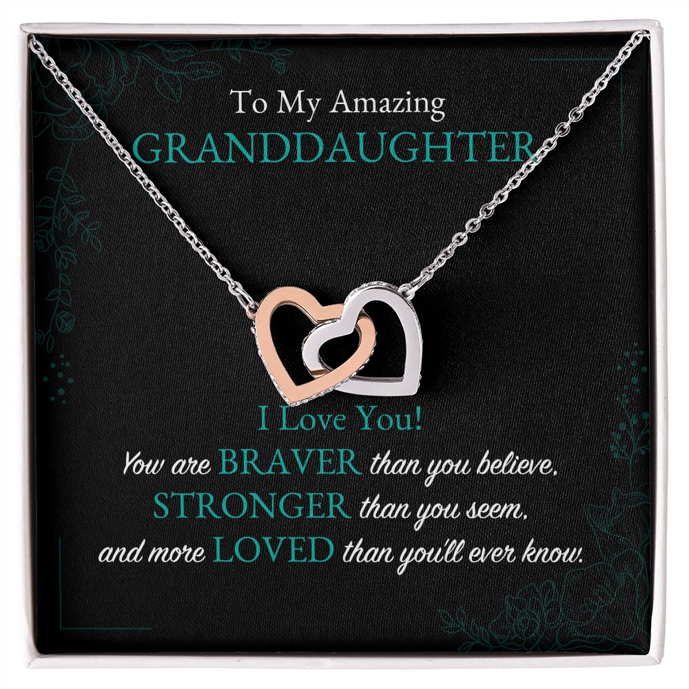 To My Amazing Granddaughter Black BG