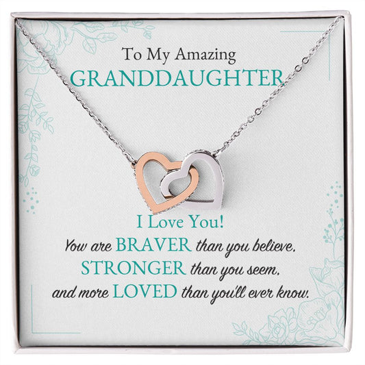 To My Amazing Granddaughter White BG