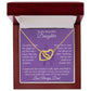 To My Beautiful Daughter Ring Drawing Purple BG