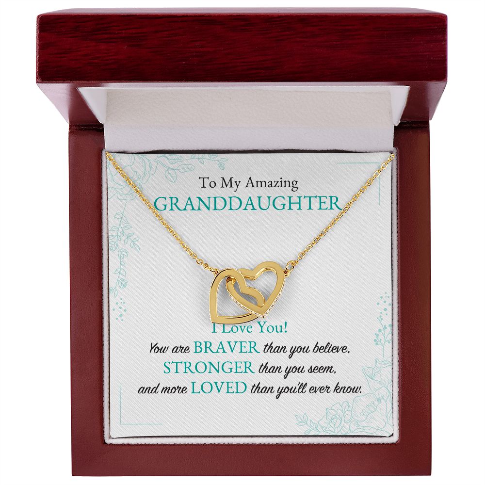 To My Amazing Granddaughter White BG