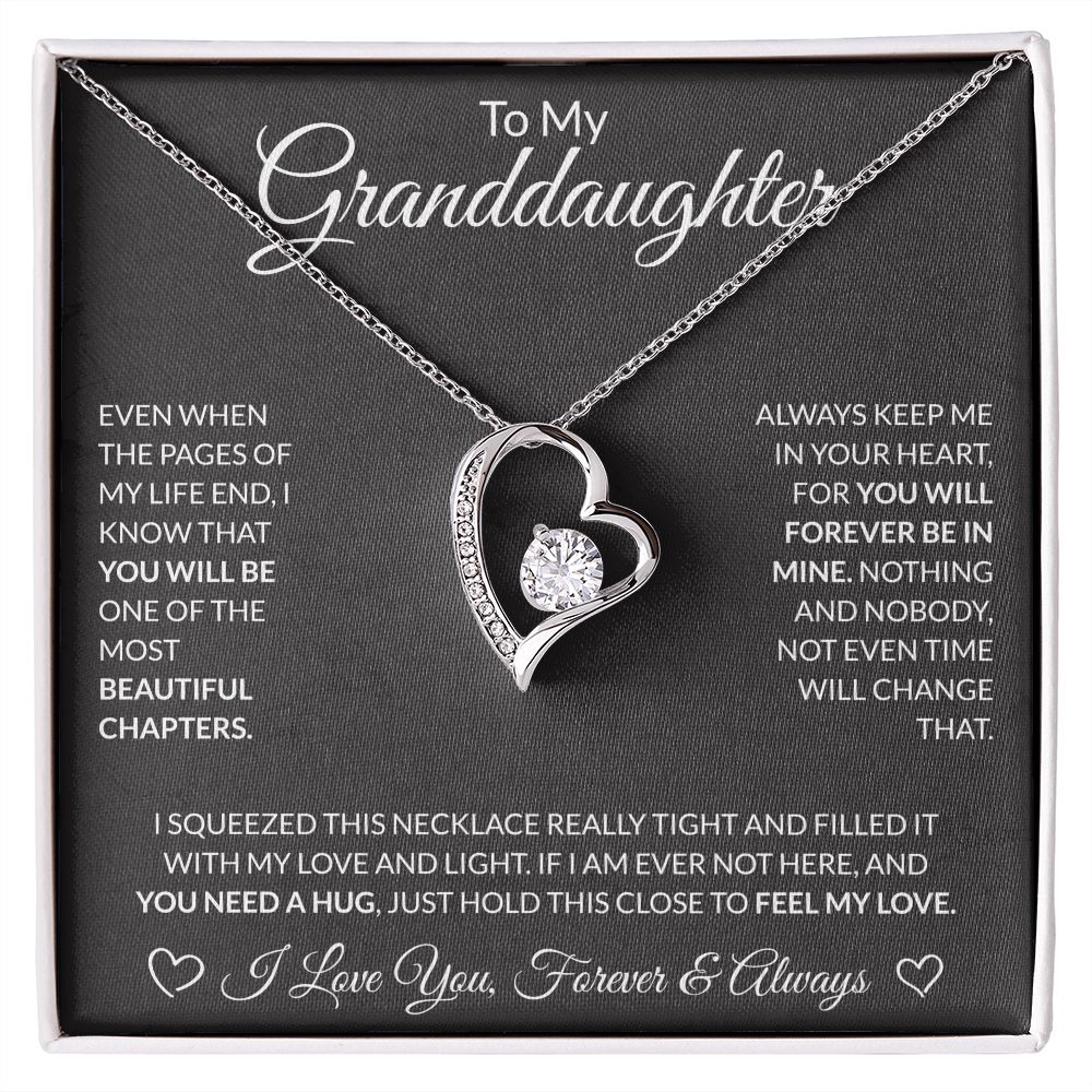 To My Granddaughter Black BG