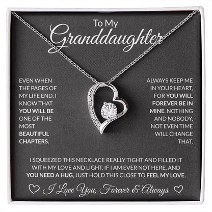 To My Granddaughter Black BG