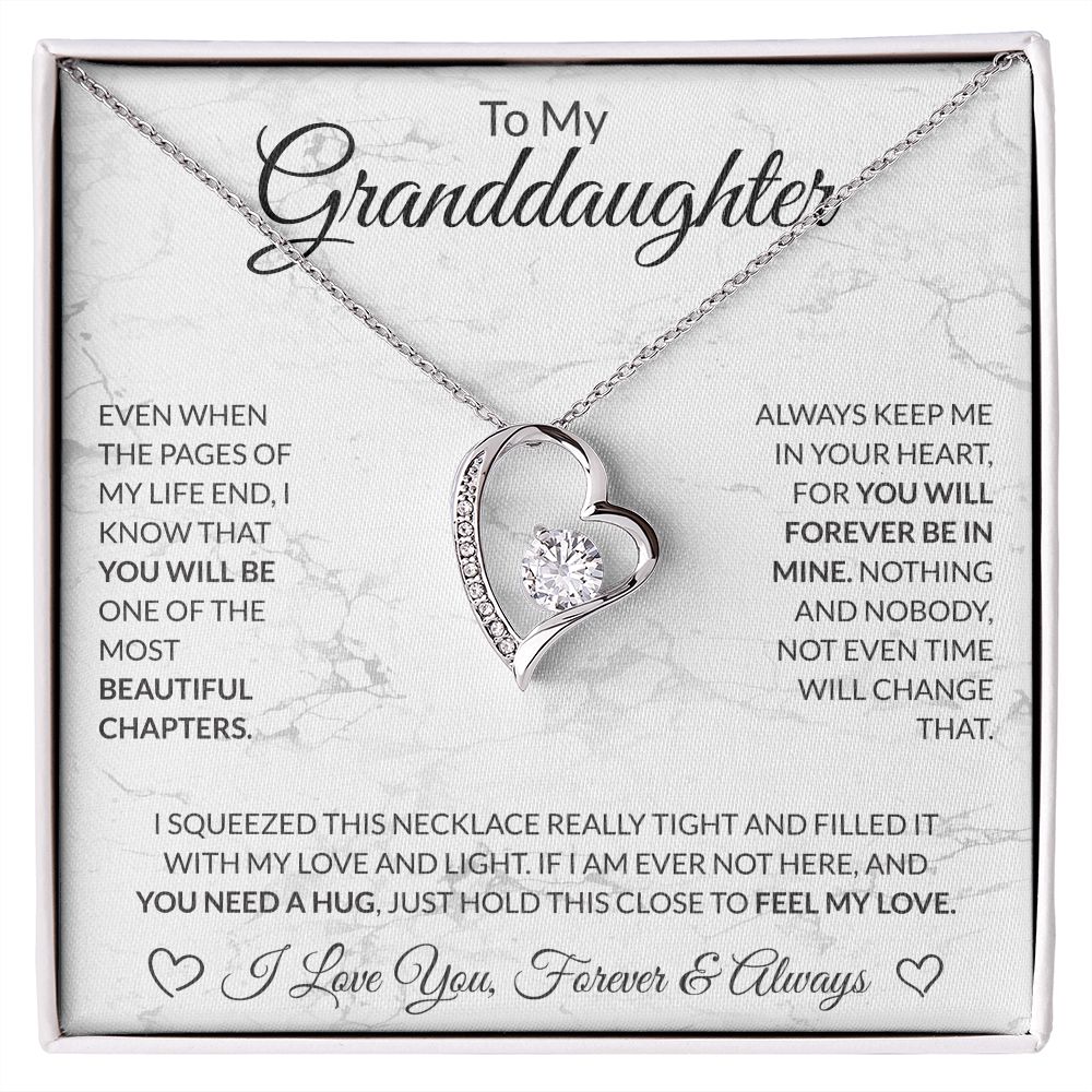 To My Granddaughter White BG