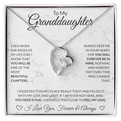 To My Granddaughter White BG