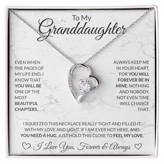 To My Granddaughter White BG