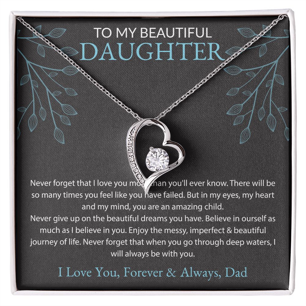 To My Beautiful Daughter, Dad Black BG