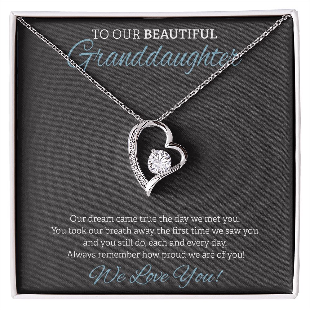 To Our Beautiful Granddaughter Black BG