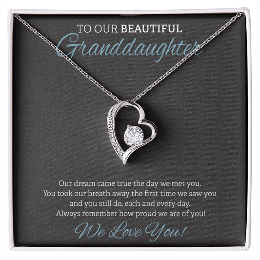 To Our Beautiful Granddaughter Black BG