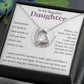 To My Beautiful Daughter Ring with Flowers White BG