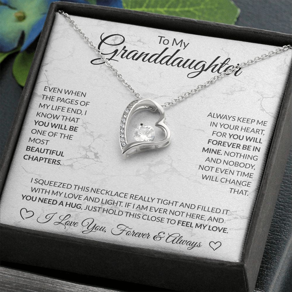 To My Granddaughter White BG