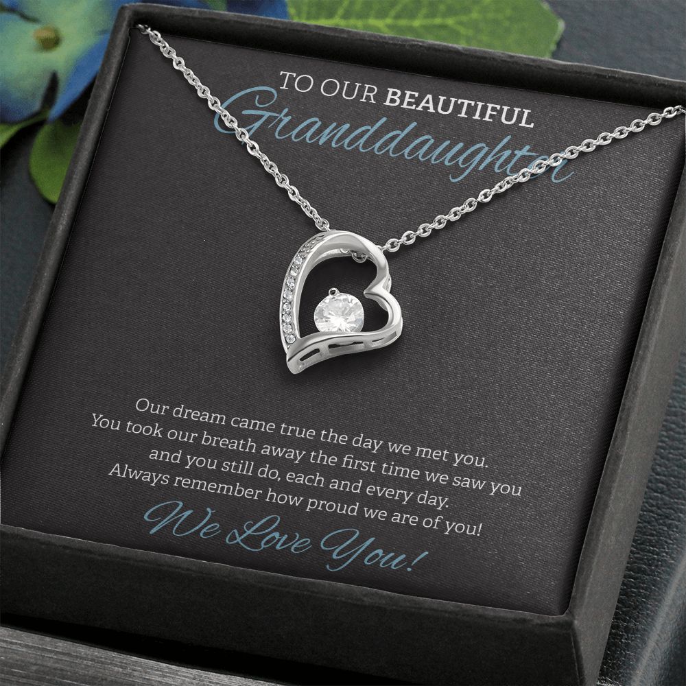 To Our Beautiful Granddaughter Black BG
