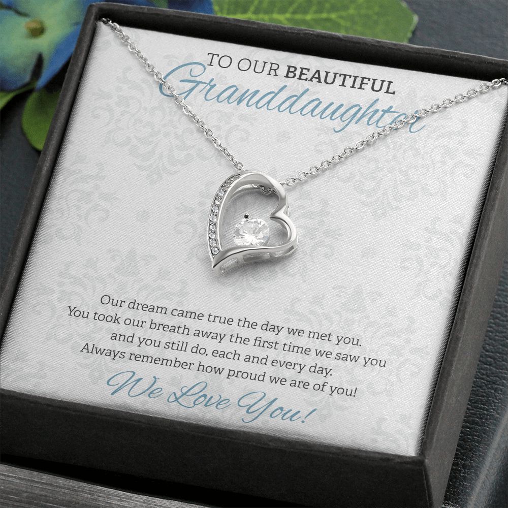 To Our Beautiful Granddaughter White BG