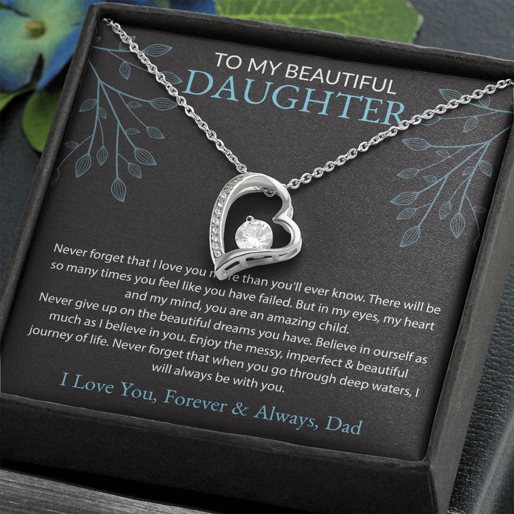 To My Beautiful Daughter, Dad Black BG